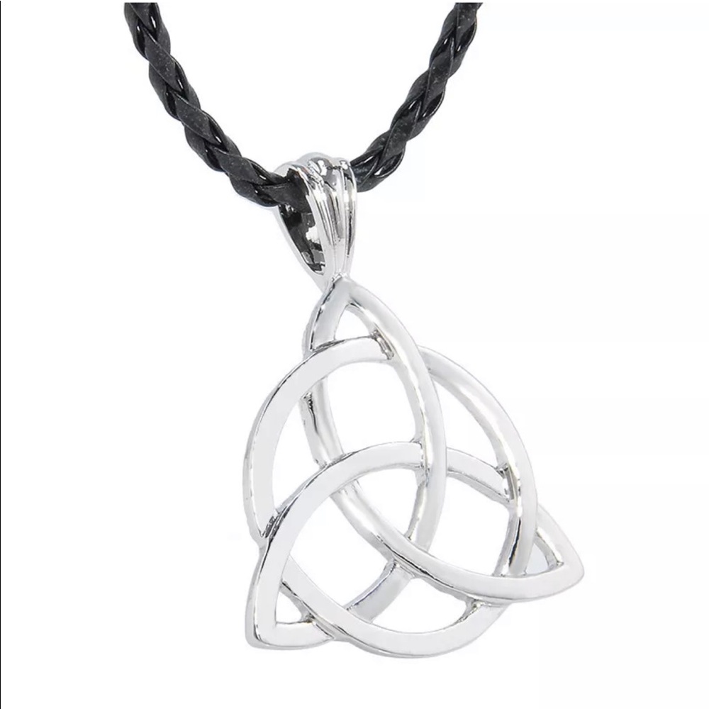 Celtic Knot Necklace Pentagram Star Pagan Pendant